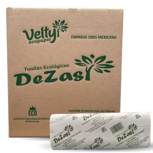 caja dezas toallas papel ecológico