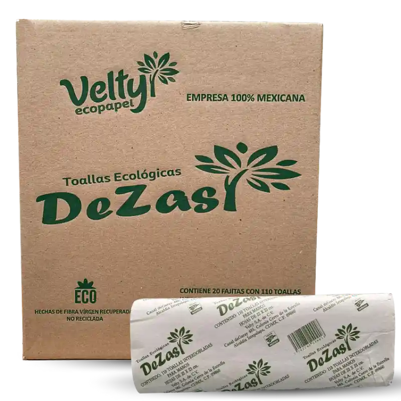 caja dezas toallas papel ecológico