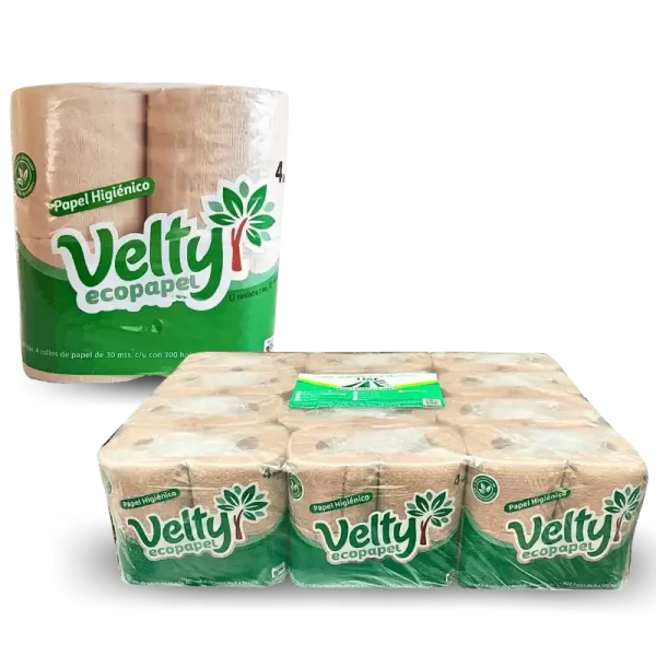 paquete papel velty ecológico